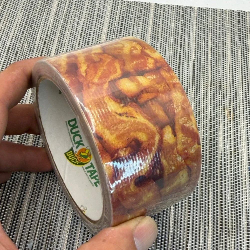Duck Brand Bacon Printed Duct Tape 1.88in x 10yd Novelty Craft Adhesive New